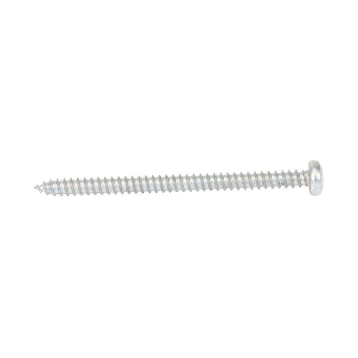 Tapping Screw, Pan Head Square Socket Drive, Type AB, #6 x 2" Length, Low Carbon Steel Trivalent Zinc Plated by Spaenaur Inc.