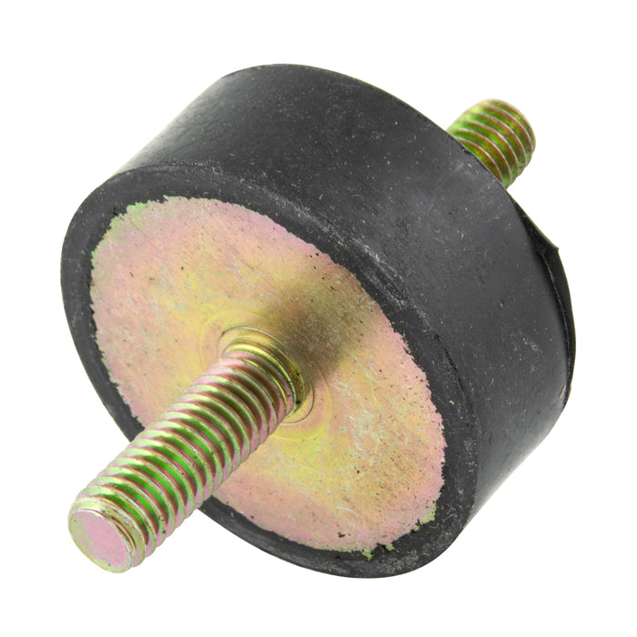 Double Ended Anti-Vibration Mount 2"OD x 3/4"HT, 3/8"-16 UNC Studs Neoprene Black, 50 Duro