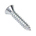 Tapping Screw, Flat Head Phillips Drive, Type AB, #6 x 1/4" Length, Low Carbon Steel Trivalent Zinc Plated by Spaenaur Inc.