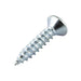Wood Screw, Flat Head, Square Socket, #6 x 1-3/4" Length, Steel Zinc Plated, ASME/ANSI B18.6.1 by Spaenaur Inc.