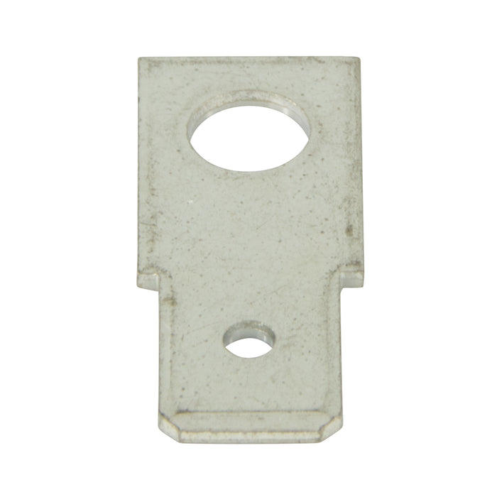Quick Connect Blade, 45 Deg 2-Sided .25" Blade Width x .032 THK Brass Zinc Plated Buchanan #Qc-21 by Spaenaur Inc.