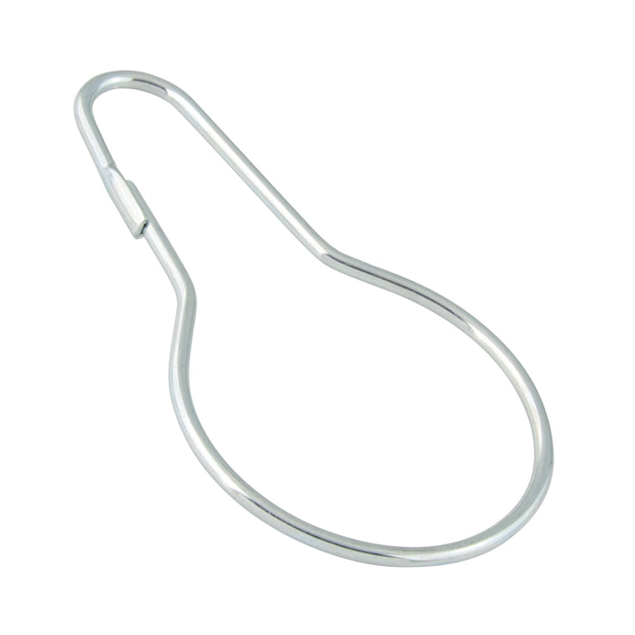 Shower Curtain Ring .080" Wire Diameter, 1-3/8" Inside Loop Diameter, 2-3/4" O/A LGTH, Steel Zinc Plated by Spaenaur Inc.