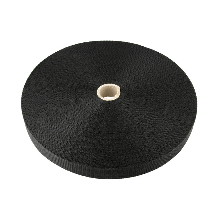 Polystar Webbing 1" Width x 1/16" THK x 50Mtr/Roll Polyester, Colour Black by Spaenaur Inc.