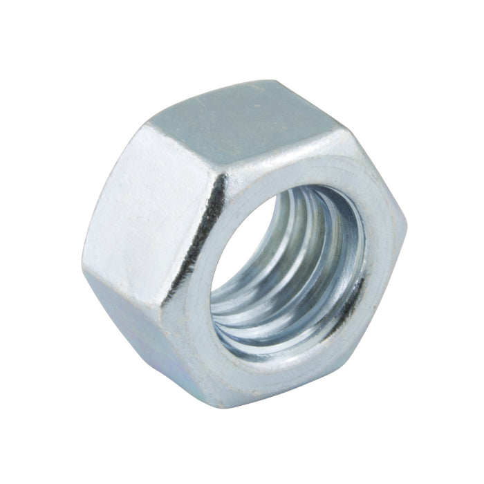 Full Finished Hex Nut 5/8"-18 UNF (15/16" AF x 35/64"THK) Grade 5 Steel Zinc Plated ANSI B18.2.2-1982