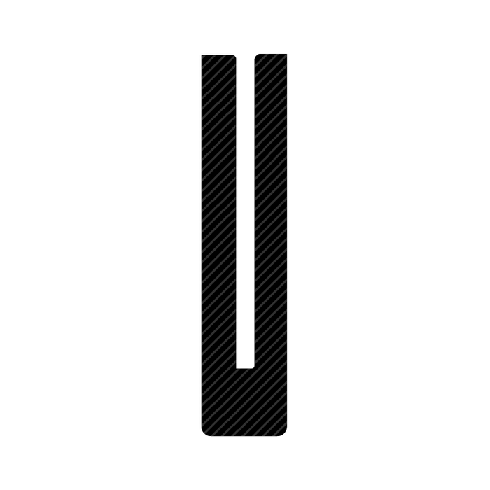 "U" Shaped Channel 50 Ft / Coil Black Neoprene, Duro 60 +/- 5 by Spaenaur Inc.