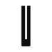 "U" Shaped Channel 50 Ft / Coil Black Neoprene, Duro 60 +/- 5 by Spaenaur Inc.