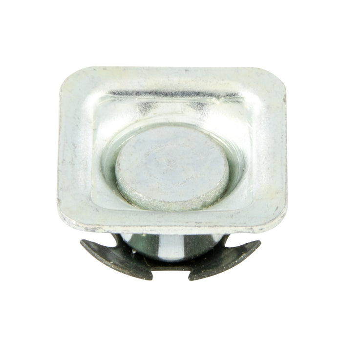 Assembled Tube CLosures 7/8" Square Tube OD (16-18 Gauge) Steel, Nickel Plated by Spaenaur Inc.