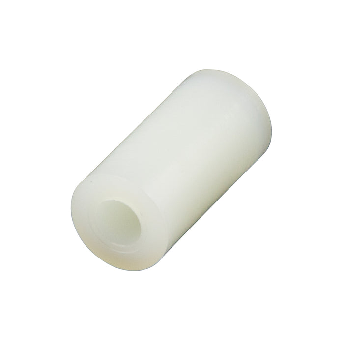 Entretoise ronde standard 3/16 po de diamètre extérieur x 0,091 po de diamètre intérieur x 1/2 po de longueur en nylon 6/6 par Spaenaur Inc.