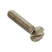 Machine Screw, Oval Head, Slotted Drive, #10-24 UNC x 1" Length, Steel Nickel Plated by Spaenaur Inc.