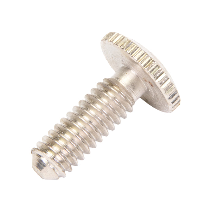 Machine Screw, Knurled Head, Unslotted Drive, #8-32 UNC x 1/2" Length, Steel Nickel Plated by Spaenaur Inc.
