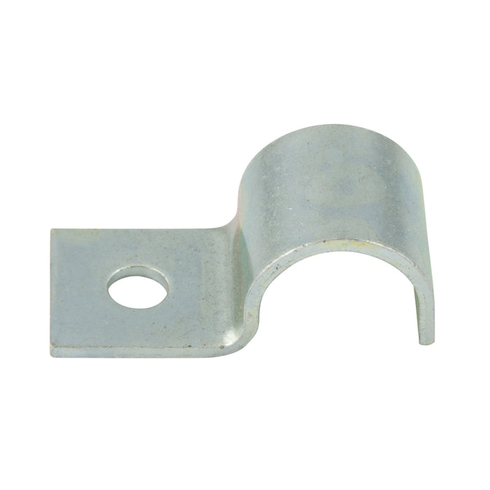 "Half" Clip 9/16" Clamp DIA., 7/32" Hole DIA .687" C to C Steel Hot Dipped Galvanized by Spaenaur Inc.
