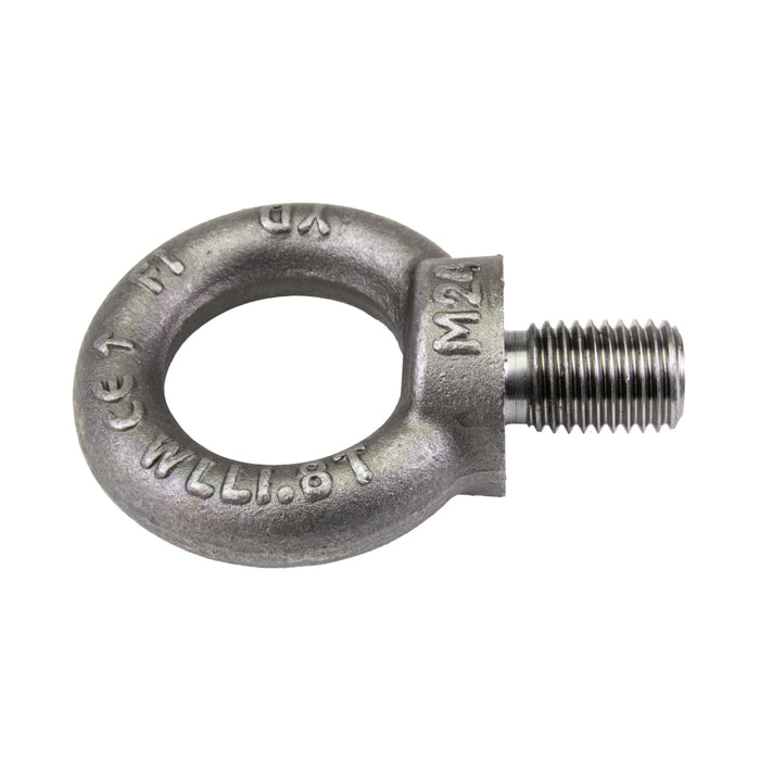 Eye Bolt DIN 580 M24 x 3.00 Coarse THRD Drop forged Heat Treatd Steel Plain DIN 580/ST M24