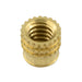 Brass Barb-Sert Metric M5 x 0.8mm Pitch x .257" Short LGTH Brass Plain by Barb-Sert®