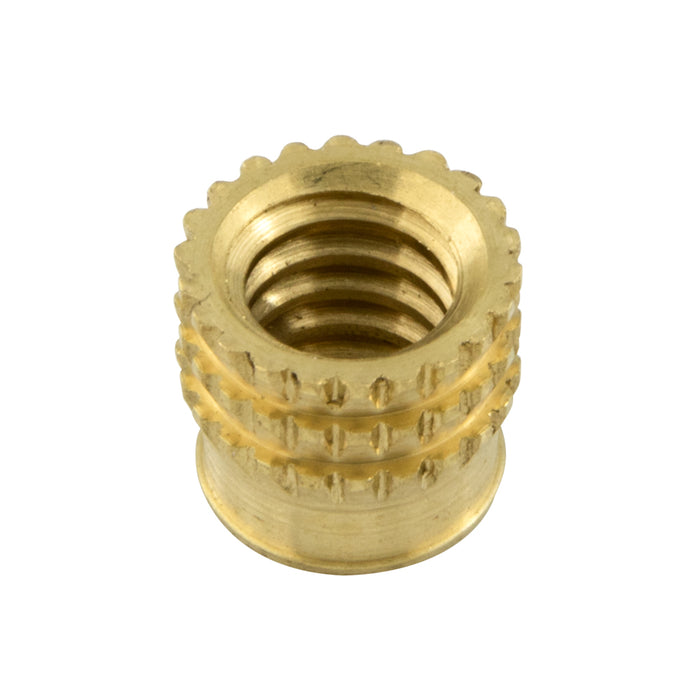 Brass Barb-Sert #6-32 UNC x 0.160" Short LGTH Brass Plain