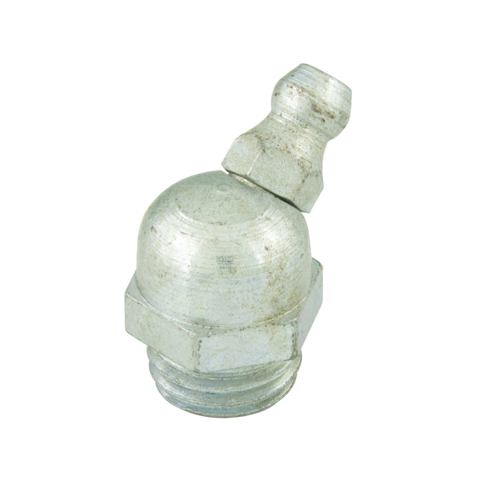 Graisseur BM 6 X0,75 en acier brut à 45 degrés/H2 M6X0,75 zingué