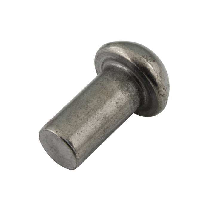Solid Steel Button Head Rivet 3/4" DIA x 1-7/8" LGTH Low Carbon Steel Unannealed Plain by Spaenaur Inc.