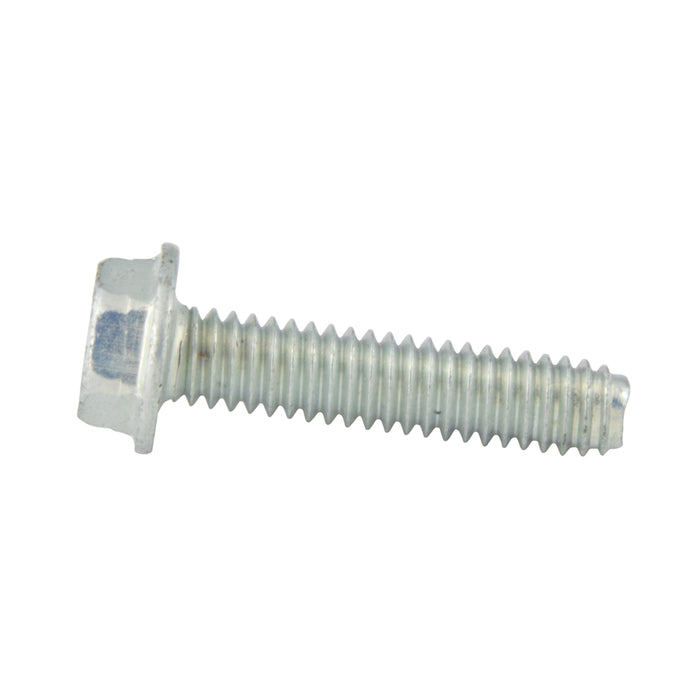 Thread Rolling Screws, Indented Hex Washer Head, Fully-Threaded, #6-32 x 1/2" Length, Case Hardened Low Carbon Steel Zinc Plated