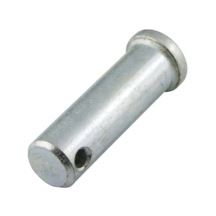 Clevis Pin Cross Drilled & Cntrsunk 1/4" DIA x 13/32" to Hole Centre x 1/2" Under Head, 3/32" Hole DIA Low Carbon Steel Case Hardened Zinc Chromate Plated
