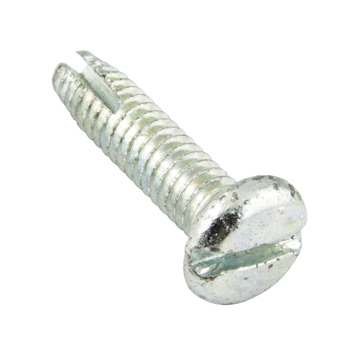 Thread-Cutting Screw, Pan Slot HD #6-32 UNC x 1/2" LONG, Type 1 Low Carb Steel Case Hard Zinc Chrom ANSI B18.6-1966 by Spaenaur Inc.