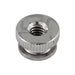 Round Double Knurled Battery Nut #8-32 UNC (11/32" OD x 7/32" HT) Brass, Nickel Plated by Spaenaur Inc.
