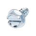 Tapping Screw, Hex Washer Head Slotted Drive, Type B, #10 x 3/8" Length, Low Carbon Steel Trivalent Zinc Plated by Spaenaur Inc.