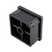 Square Plug Glide,Metal Insert,for 2" Sq 16-18 Gauge Tube (3/8"-16) Polyethylene Black by Spaenaur Inc.