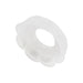 Socle à visser « Pop-On » pour vis à tête cylindrique de 1/4" de diamètre. Diamètre extérieur : 0,620" ; hauteur : 0,125". En polypropylène naturel, fabriqué par Spaenaur Inc.