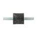 Support antivibratoire à double extrémité, diamètre extérieur 40 mm x hauteur 30 mm / M8X23 mm LGTH, caoutchouc vulcanisé 50-60 Duro, par Spaenaur Inc.