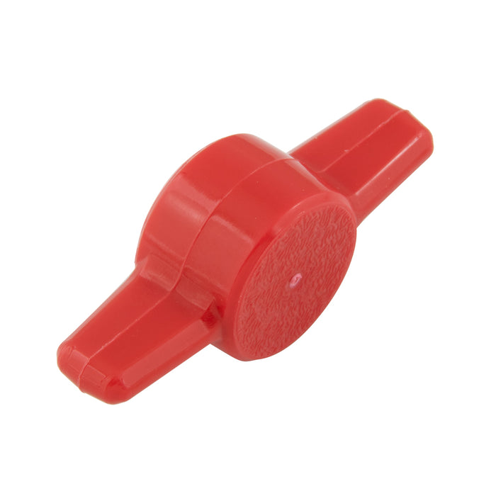 Bouton en T Shear-Loc, métrique M6 Dupont Delrin 500, rouge, par Spaenaur Inc.