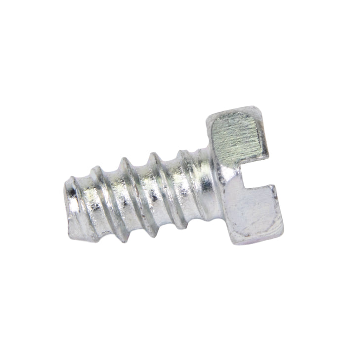 Tapping Screw, Indented Hex Head Slotted Drive, Type B, #8 x 5/16" Length, Low Carbon Steel Trivalent Zinc Plated by Spaenaur Inc.