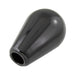 Bouton en forme de poire avec insert en laiton taraudé, diamètre extérieur 1-5/8 po, filetage 3/8 po-16 UNC, profondeur 1-1/8 po, noir phénolique, par Spaenaur Inc.