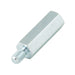 Hexagon Standoff Male/Female Threaded M4 x 20mm x 7mm A/F Steel Zinc Plated by Spaenaur Inc.