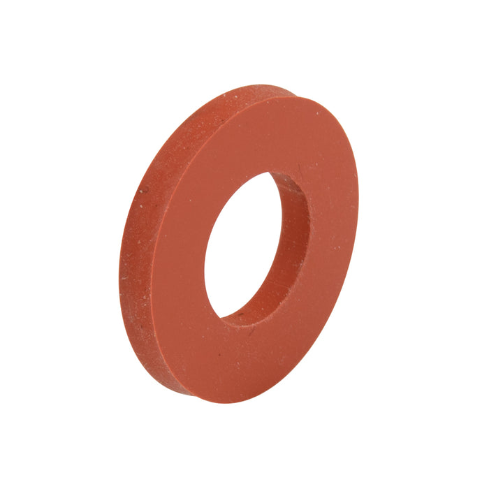Rondelle en silicone rouge, diamètre extérieur 0,687 po, diamètre intérieur 0,312 po, épaisseur 0,125 po, caoutchouc silicone, rouge, par Spaenaur Inc.