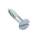 Wood Screw, Flat Head 90° ctsk., Slotted, #14 x 2-1/2" Length, Steel Zinc Plated, ASME/ANSI B18.6.1 by Spaenaur Inc.
