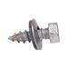 Self-Drilling Screw, Type A, Neo-bond Hex Head, #14 x 3/4" Length, Stainless Steel 304 by Spaenaur Inc.