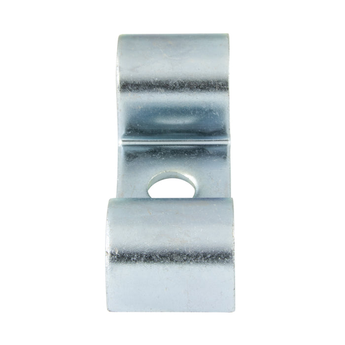 Standard Double Tube Clamp Open Type Medium Duty 3/4" DIA.Capacity, 13/32" Hole Size Steel Bright Zinc Plated by Spaenaur Inc.