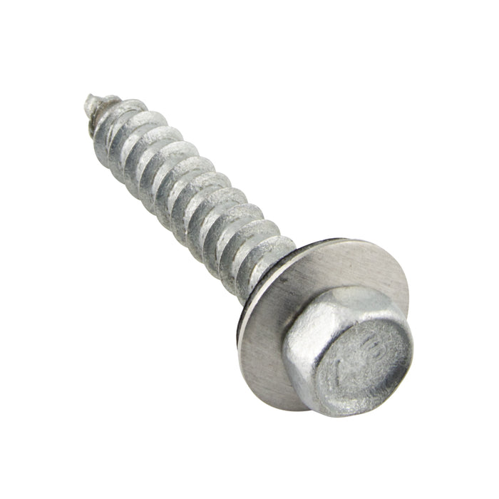 Tapping Screw, Hex Head Unslotted Drive, Type A, #14 x 1-1/2" Length, Stainless Steel by Spaenaur Inc.