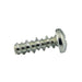 Tapping Screw, Pan Head Phillips Drive, Type AB, #12 x 1" Length, Low Carbon Steel Trivalent Zinc Plated by Spaenaur Inc.