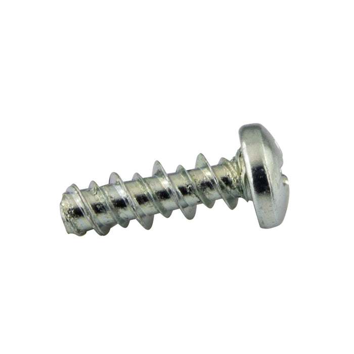 Tapping Screw, Pan Head Phillips Drive, Type A, #8-15 x 1/2" Length, Low Carbon Steel Trivalent Zinc Plated