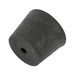 Rubber Laboratory Stopper Top 2-1/2" x 2-1/8" Bottom x 1" Size 12 Natural Rubber Black, 45-55 Duro by Spaenaur Inc.