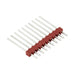 Square Pin 10 Circuit Kk Interconnection System .100"(2.54mm) Centre Spacing Series 4030-10A Nylon - Red 94V-O, Pin - Brass Tinned, Flame Retardant by Molex®
