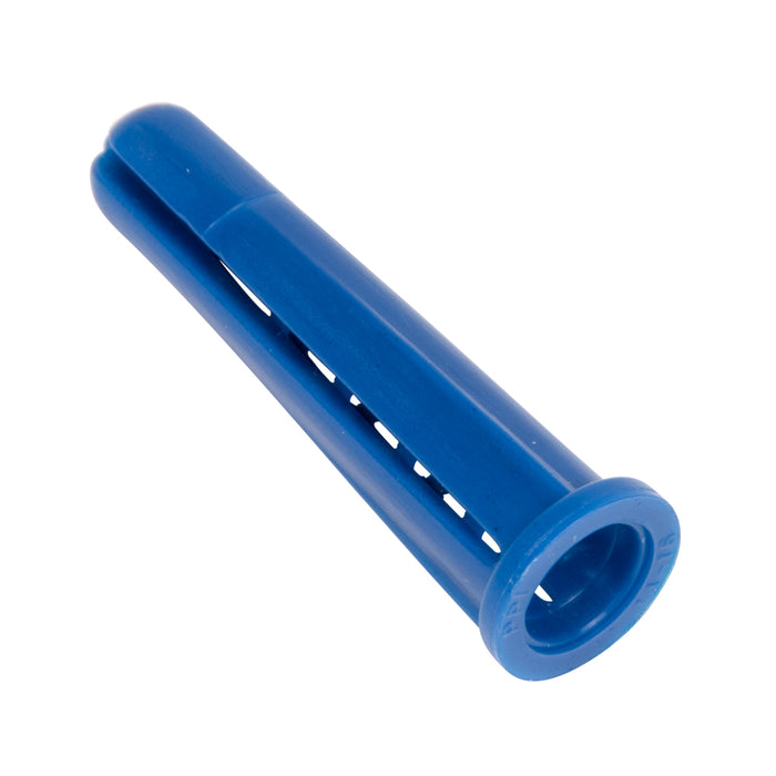 Conical Screw Anchor, Plastic Blue, #14-16 x 1 3/8", Drill Size 5/16"