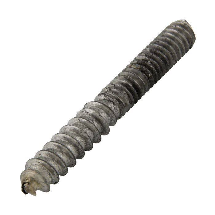 Hanger Bolts, Fully Threaded, #10-24 x 1-1/2" Length, Steel Plain