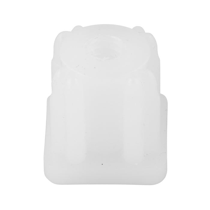 Adaptateur fileté en nylon robuste pour tube carré de calibre 16/18, filetage 3/4" 1/4"-20 UNC, polyéthylène, couleur naturelle, par Spaenaur Inc.