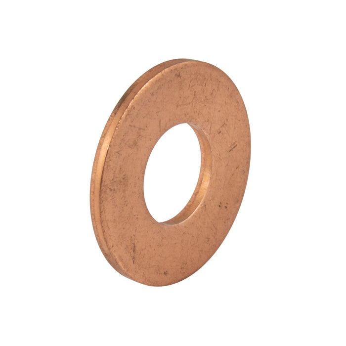 Flat Washer/Burr, Round, Bolt Size 3/16" .189" ID x 1/2" OD x .040" Tk Copper Plain