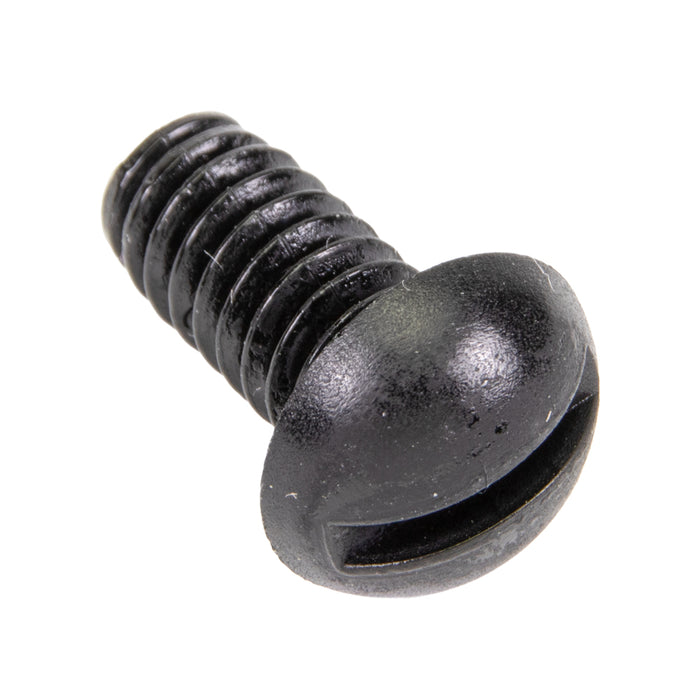 Machine Screw, Round Head, Slotted Drive, 1/4"-20 UNC x 1/2" Length, Nylon Black Black by Spaenaur Inc.
