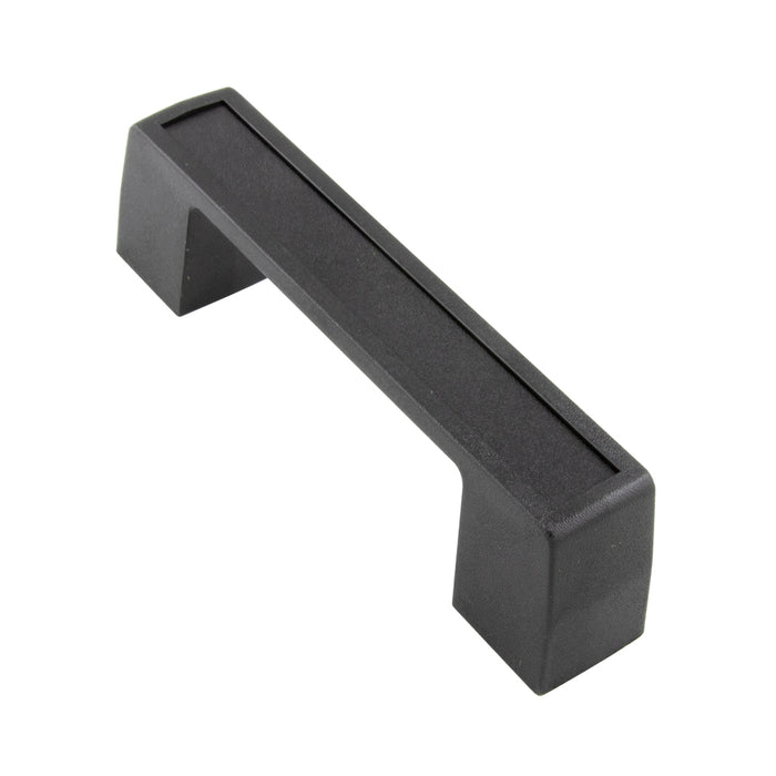 Large GRab Handle, Front Mounted 8" O/A LGTH x 2" HT Abs/Pc Black, Screws Not Included Southco #B8-63-3 by SouthCo