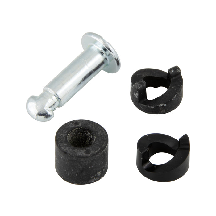 Fractional-Turn Fastener Assembly Series 20, Oval Head Stud .74" LG for .110-.129" Outer Panel Thicknss Steel ZP Stud/Acetal Black Cams (84-21-120-11 & 84-29-101-10) by SouthCo