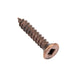 Wood Screw, Flat Head, Square Socket, #4 x 5/8" Length, Low Carbon Steel Bronze, ASME/ANSI B18.6.1 by Spaenaur Inc.
