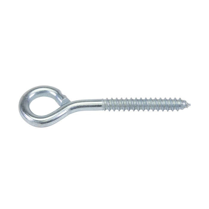 Lag Screw Eye Bolt 3/8" x 3" Shank LGTH, 4-3/8" O/A LGTH, 3/4" Eye ID Steel Zinc Plated by Spaenaur Inc.